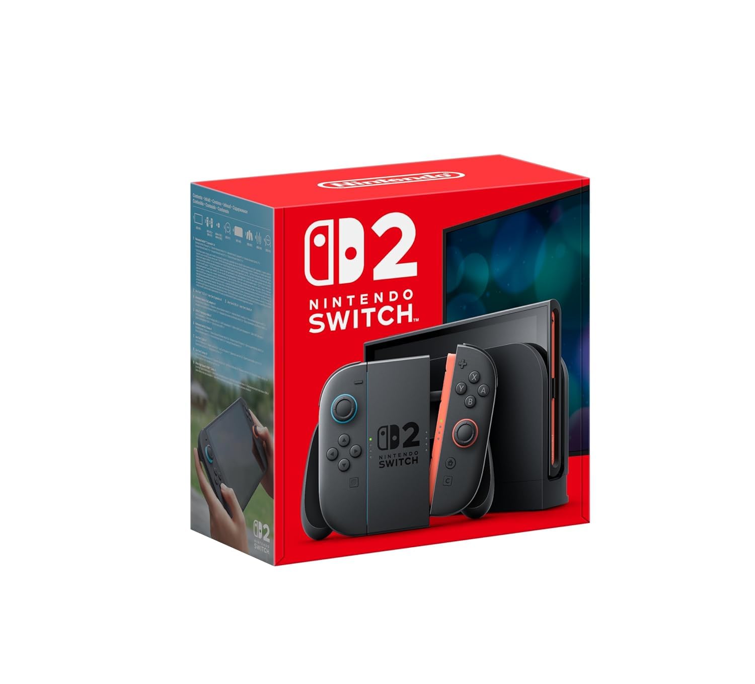Nintendo Switch 2, la console avec 2 Joy-Con 2 et sa station d'accueil — idée cadeau original