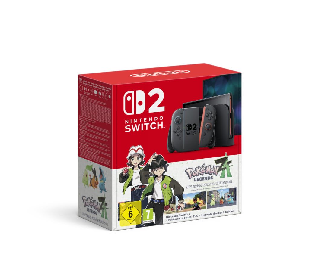 Nintendo Switch 2, pack console avec le jeu Légendes Pokémon : Z-A — idée cadeau original