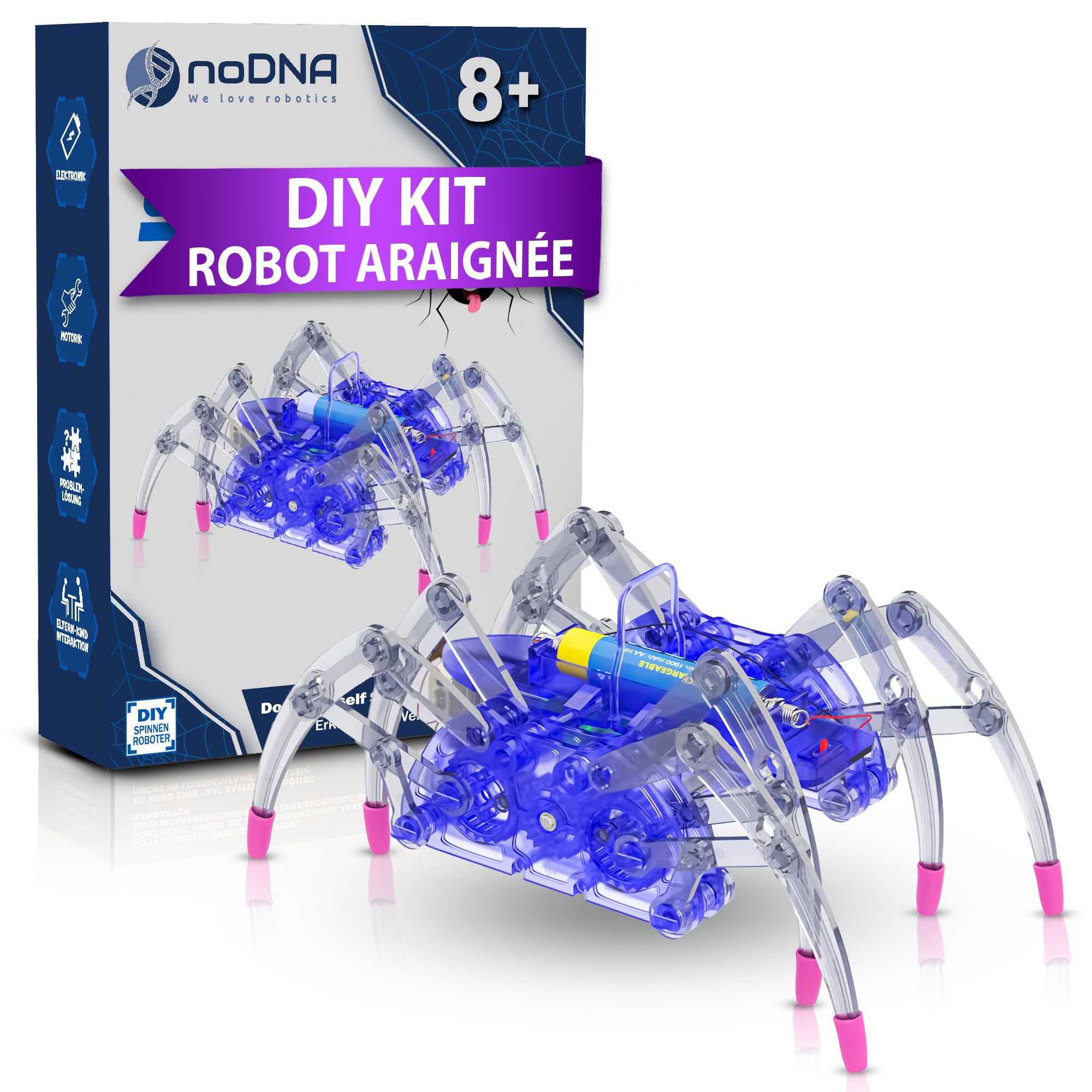 noDNA robot araignée, kit électronique à monter