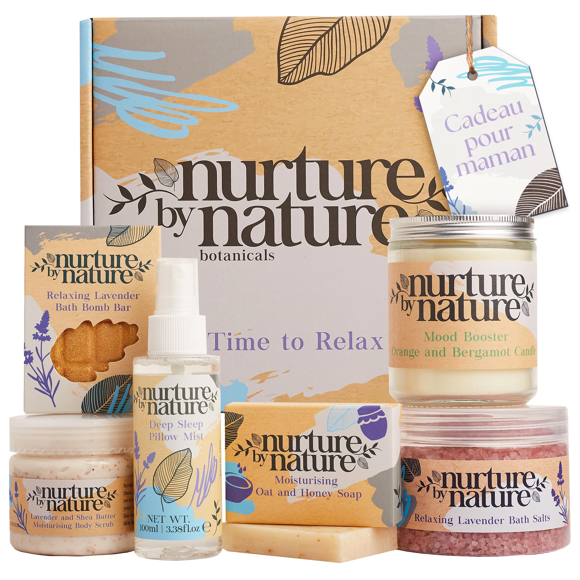 Le coffret bien-être relaxant à la lavande Nurture by Nature — cadeau drôle et insolite