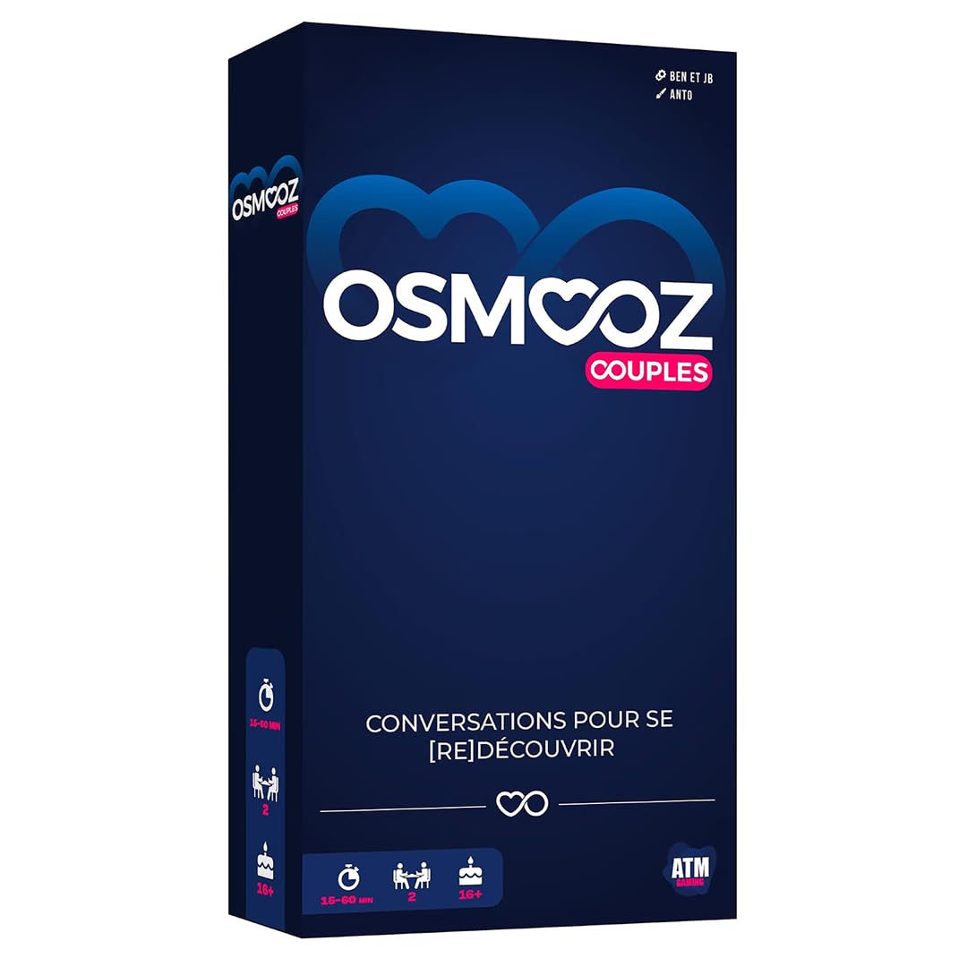 Le jeu de cartes OSMOOZ Couple, 180 cartes — cadeau drôle et insolite