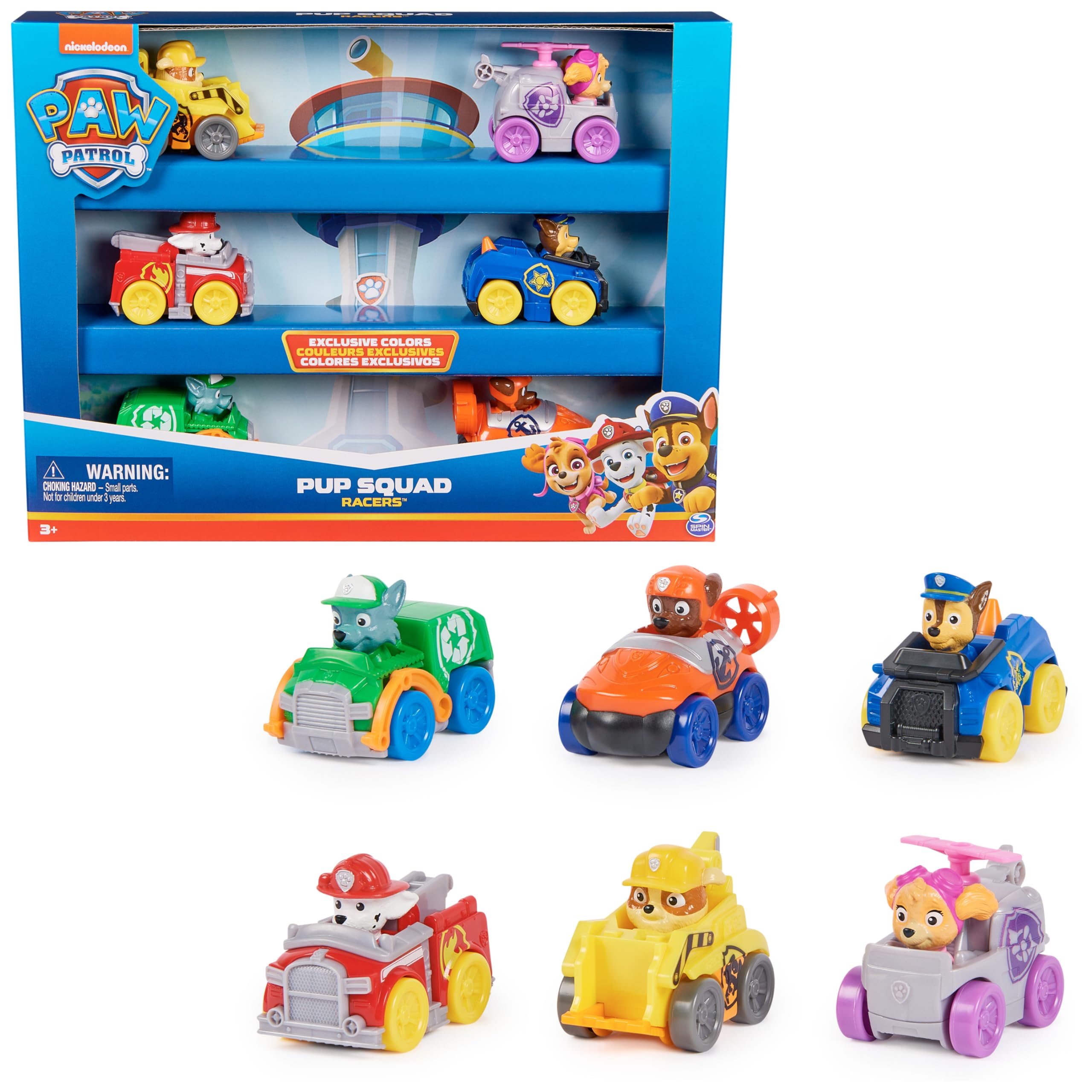 Pat'Patrouille coffret cadeau 6 mini racers Pup Squad — cadeau drôle et insolite