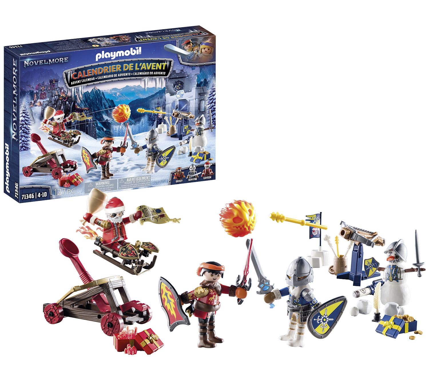 Le calendrier de l'Avent Playmobil 71346, chevaliers Novelmore — idée cadeau