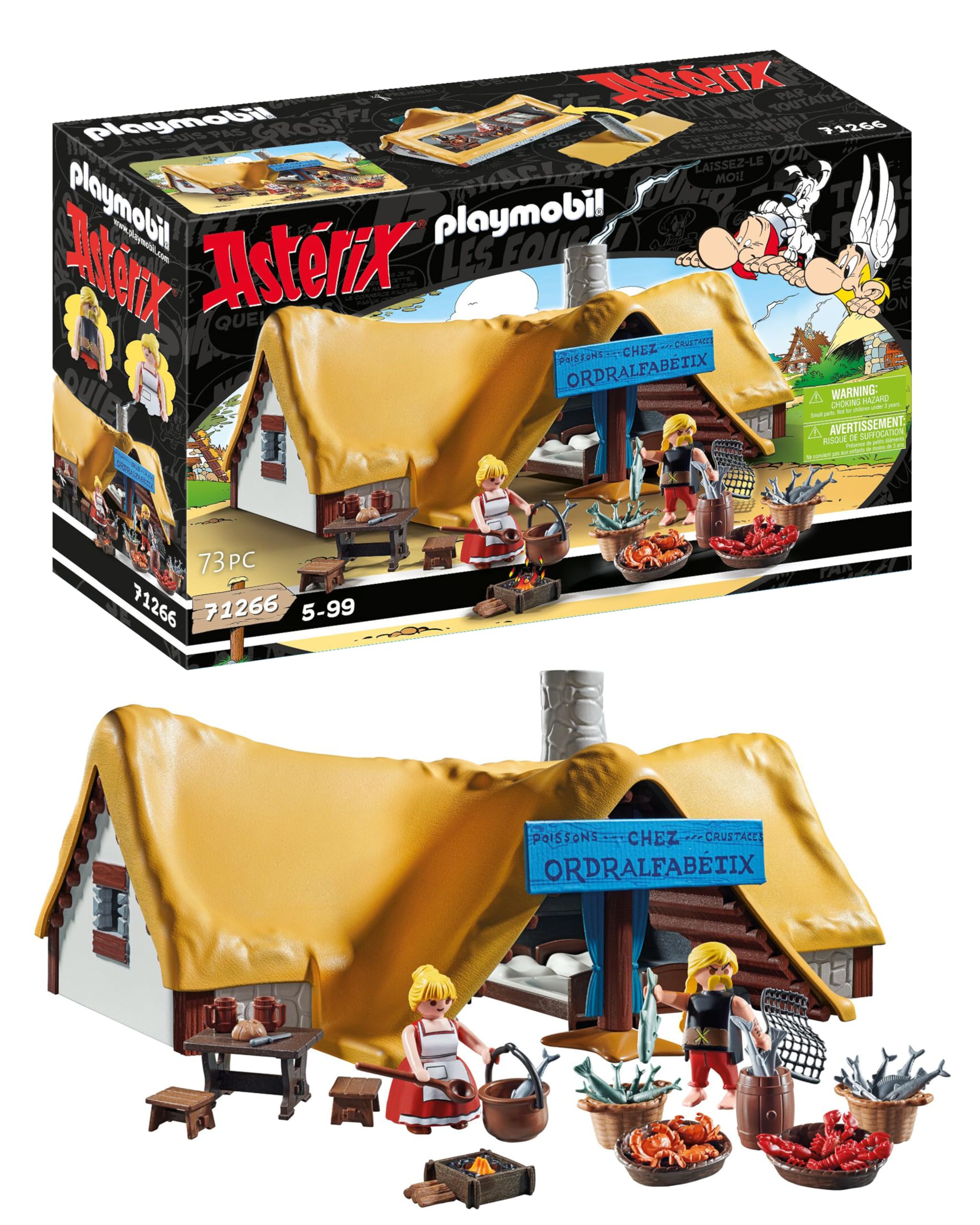 Playmobil Astérix 71266, la hutte d'Ordralfabétix — idée cadeau