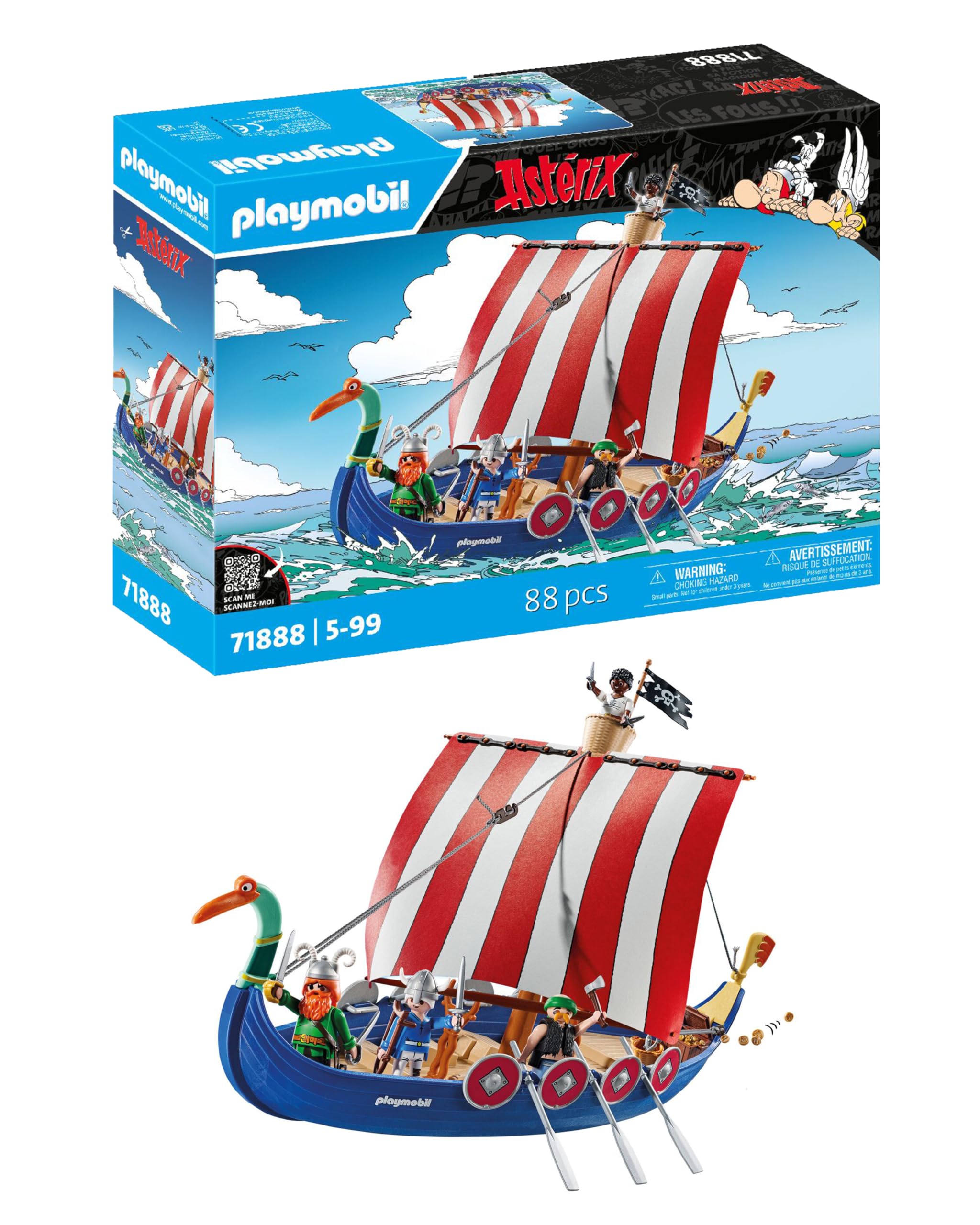 Playmobil Astérix 71888, le navire pirate — cadeau drôle et insolite