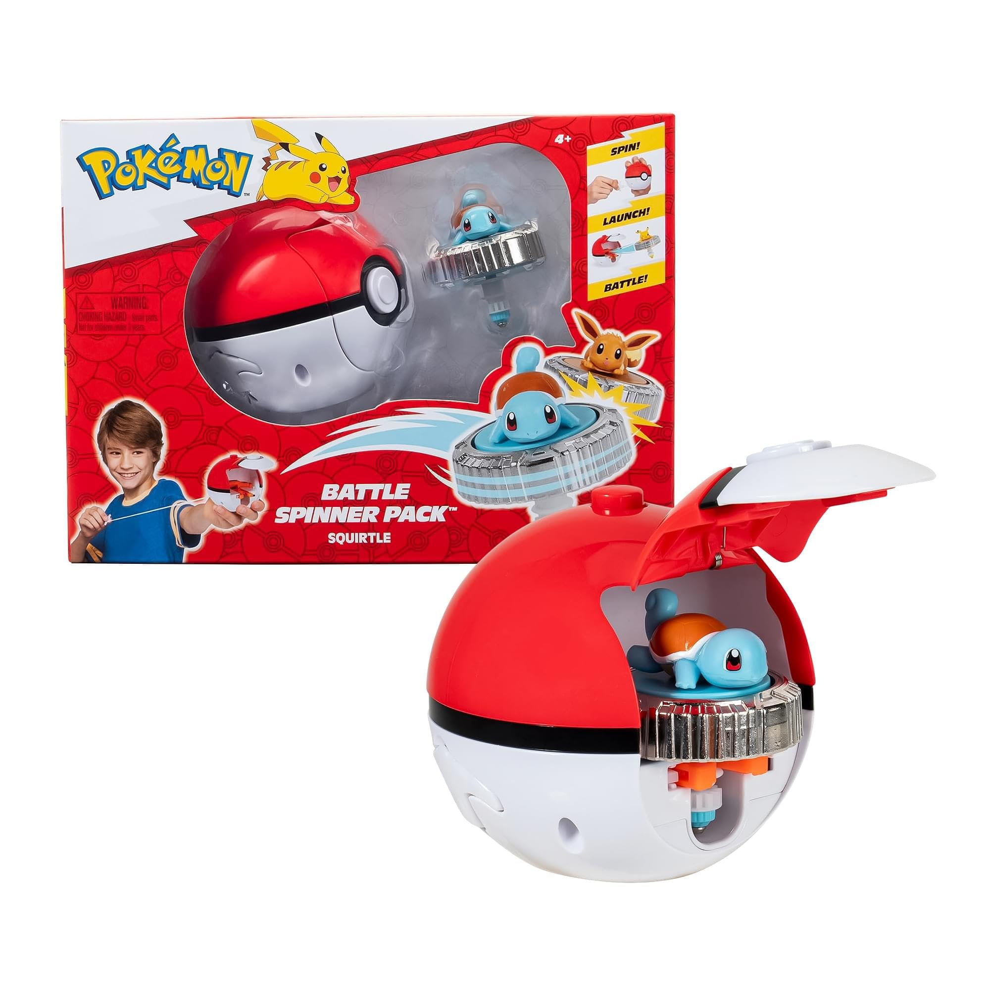 Pokémon — Pack toupie de combat Carapuce avec lanceur — cadeau drôle et insolite