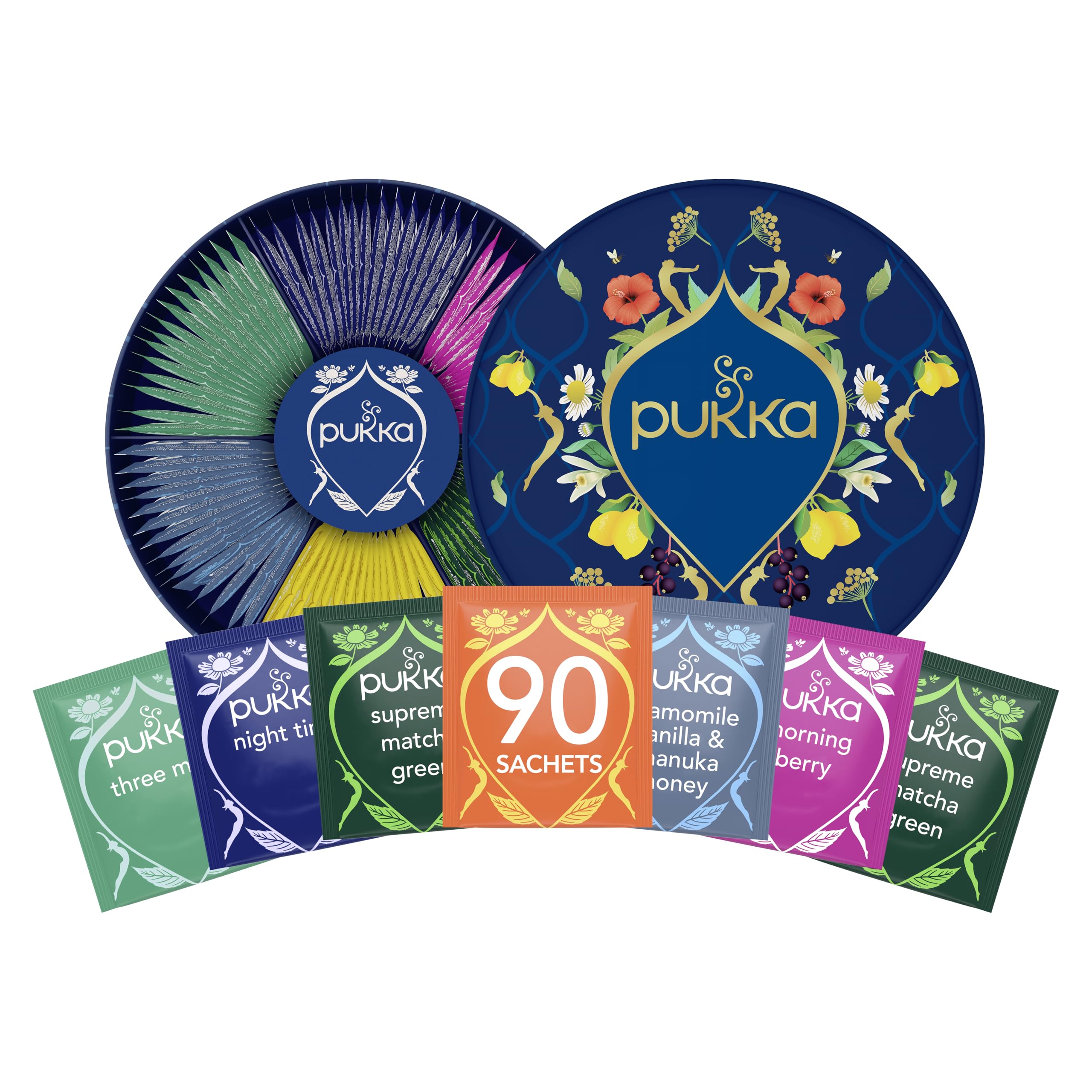 Pukka coffret découverte Prestige, 90 sachets de tisane bio