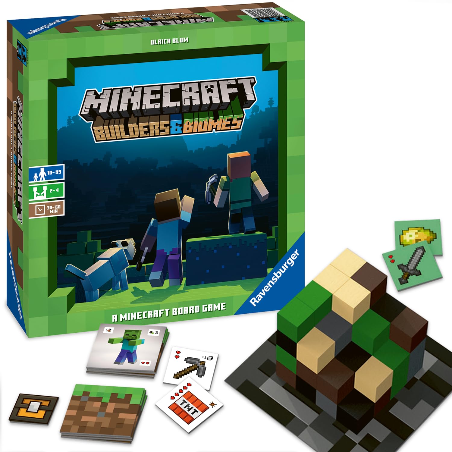 Ravensburger, Minecraft Builders & Biomes, jeu de société — idée cadeau