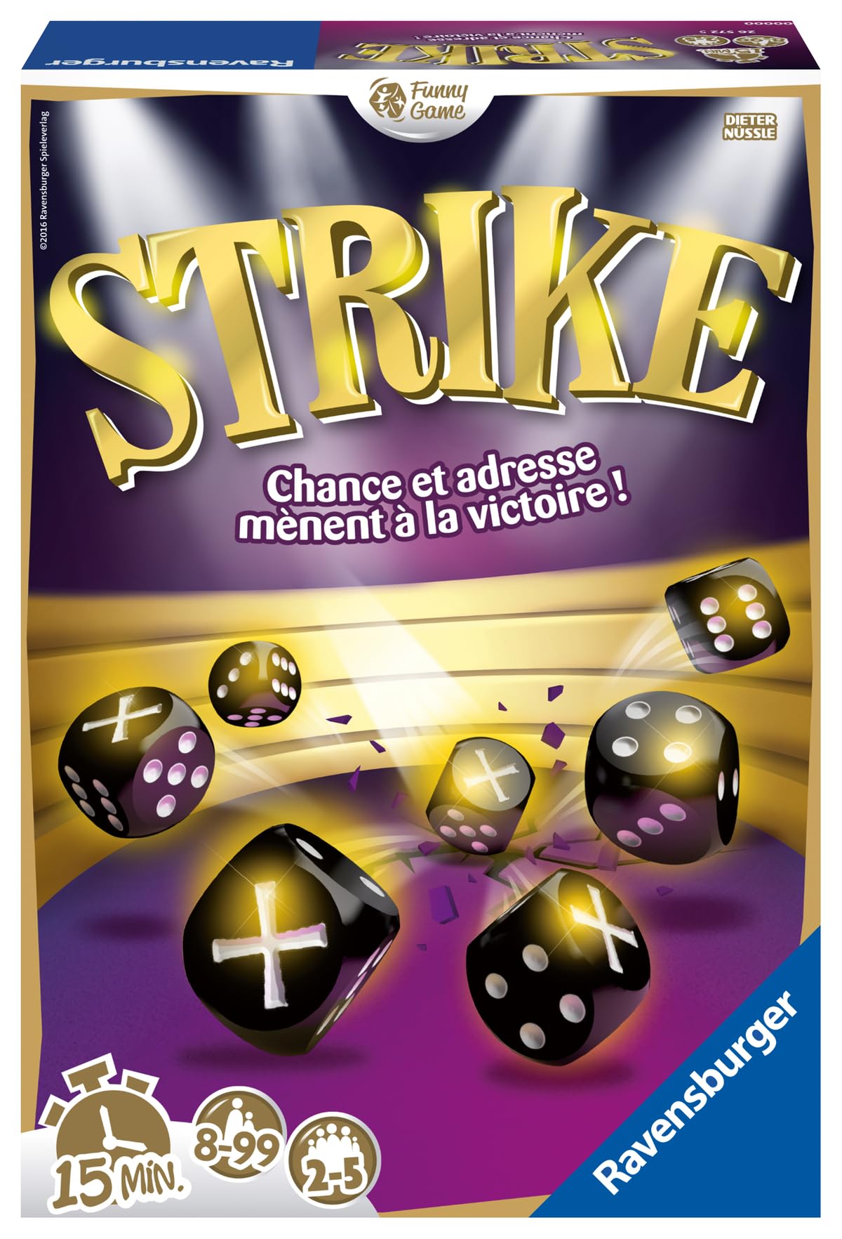 Ravensburger Strike, jeu de dés dans une arène — cadeau drôle et insolite