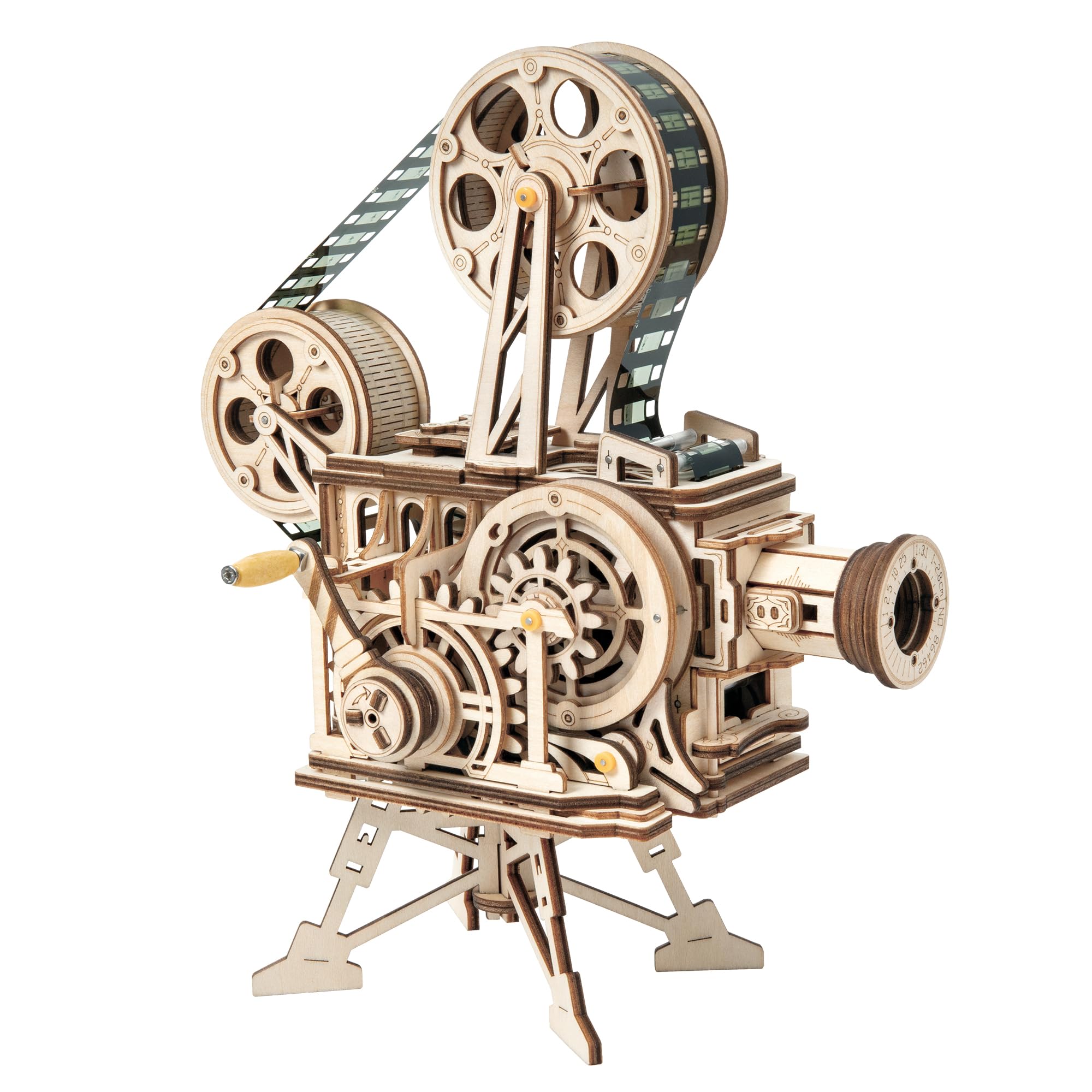 ROKR Vitascope, projecteur de film en bois à manivelle LK601 — idée cadeau