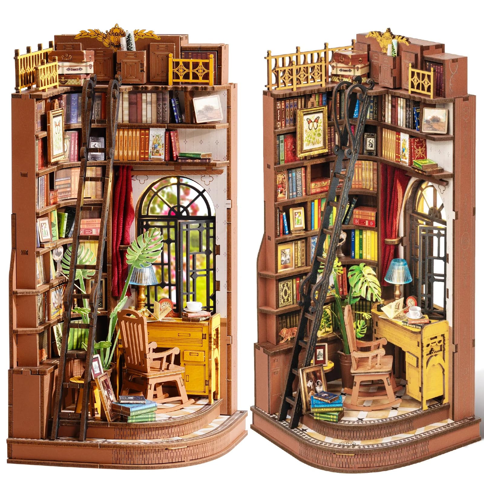 Rolife Silent Corner Study, book nook bureau vintage — idée cadeau