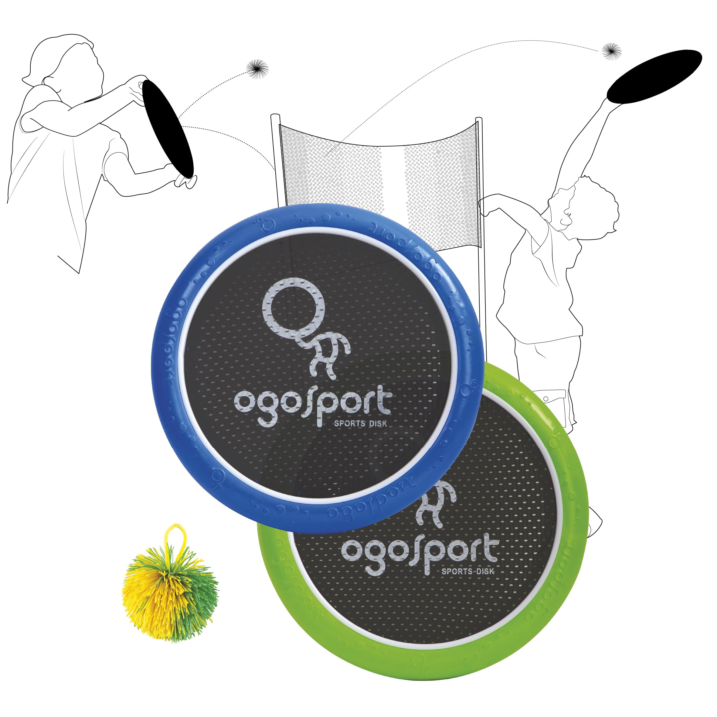 Schildkröt Ogo Sport Set, 2 disques Ogo Ø 29 cm et 1 balle — idée cadeau