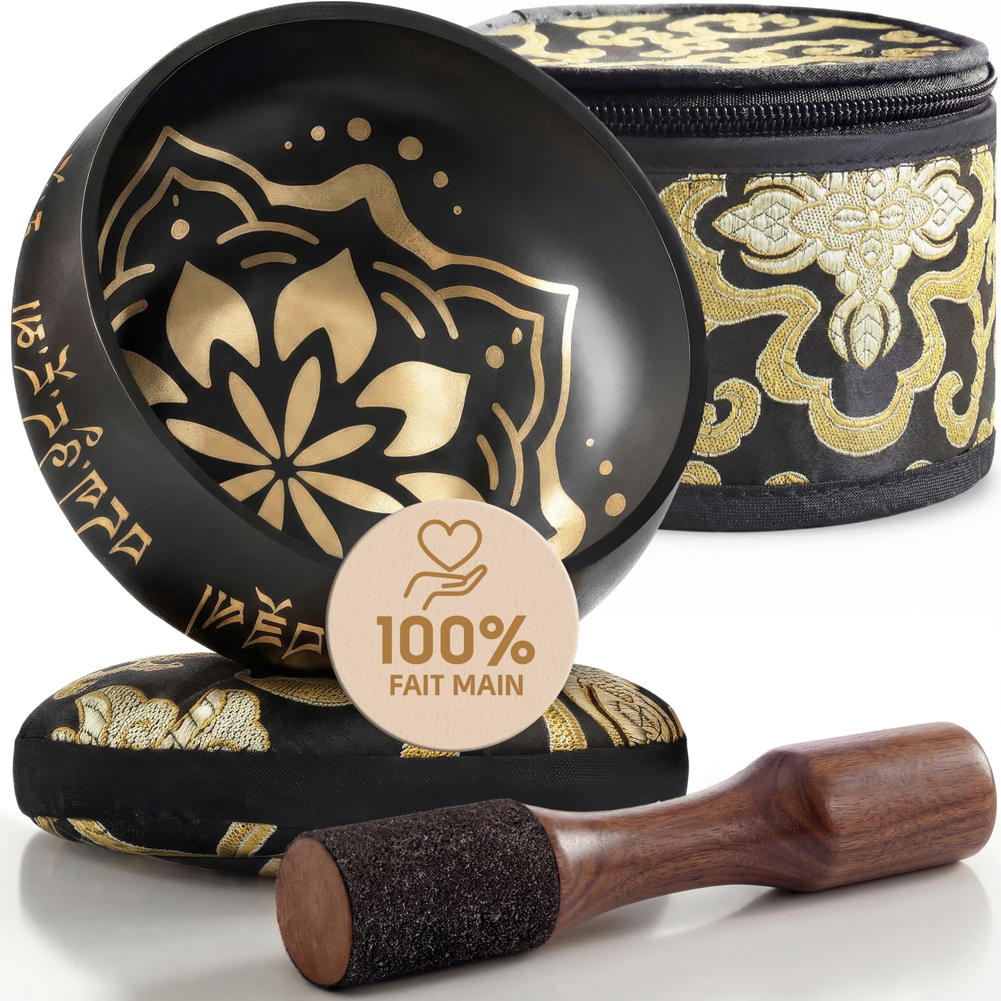 Bol chantant tibétain Silent Mind en coffret — idée cadeau