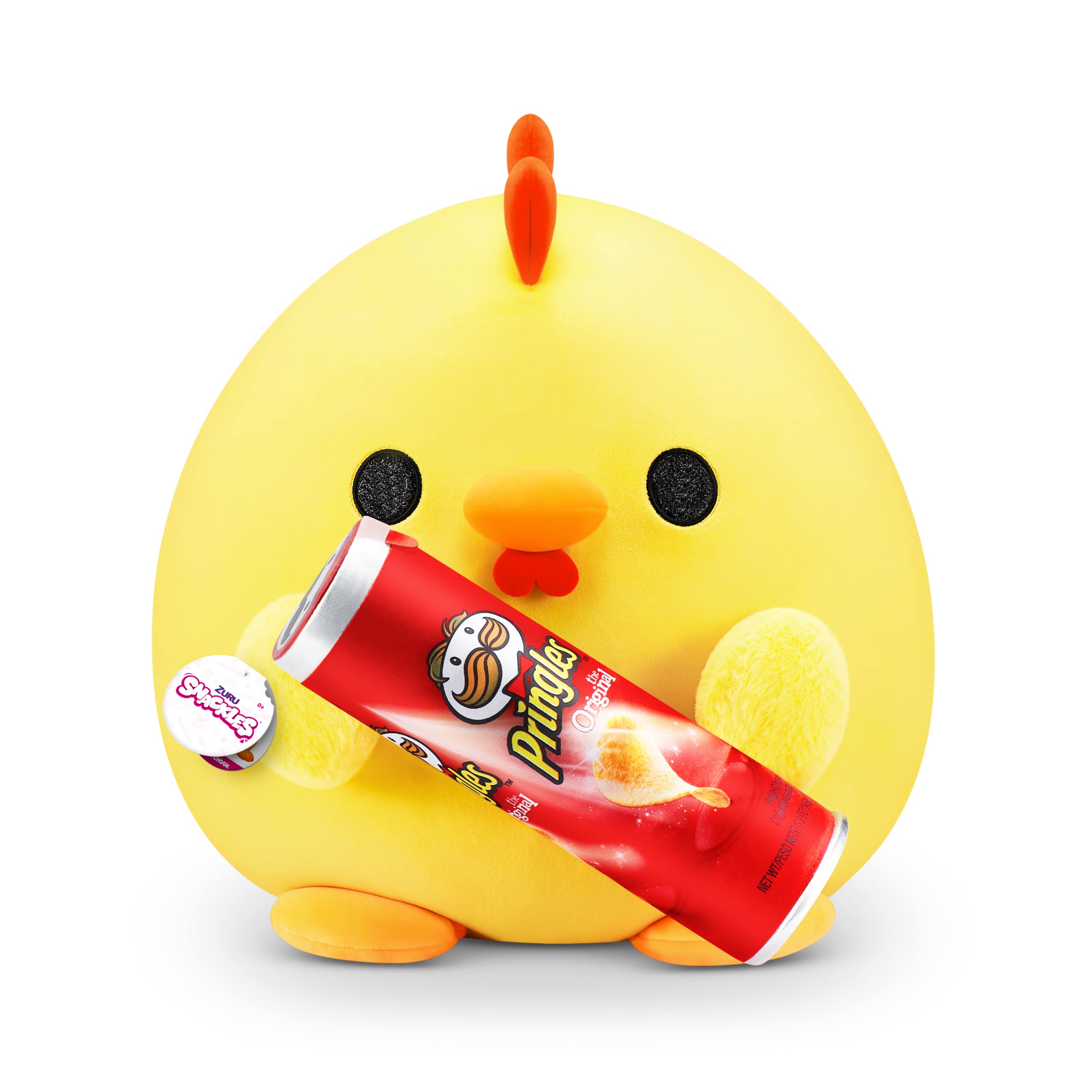 Snackles Série 1, peluche surprise Poulet 28 cm — idée cadeau