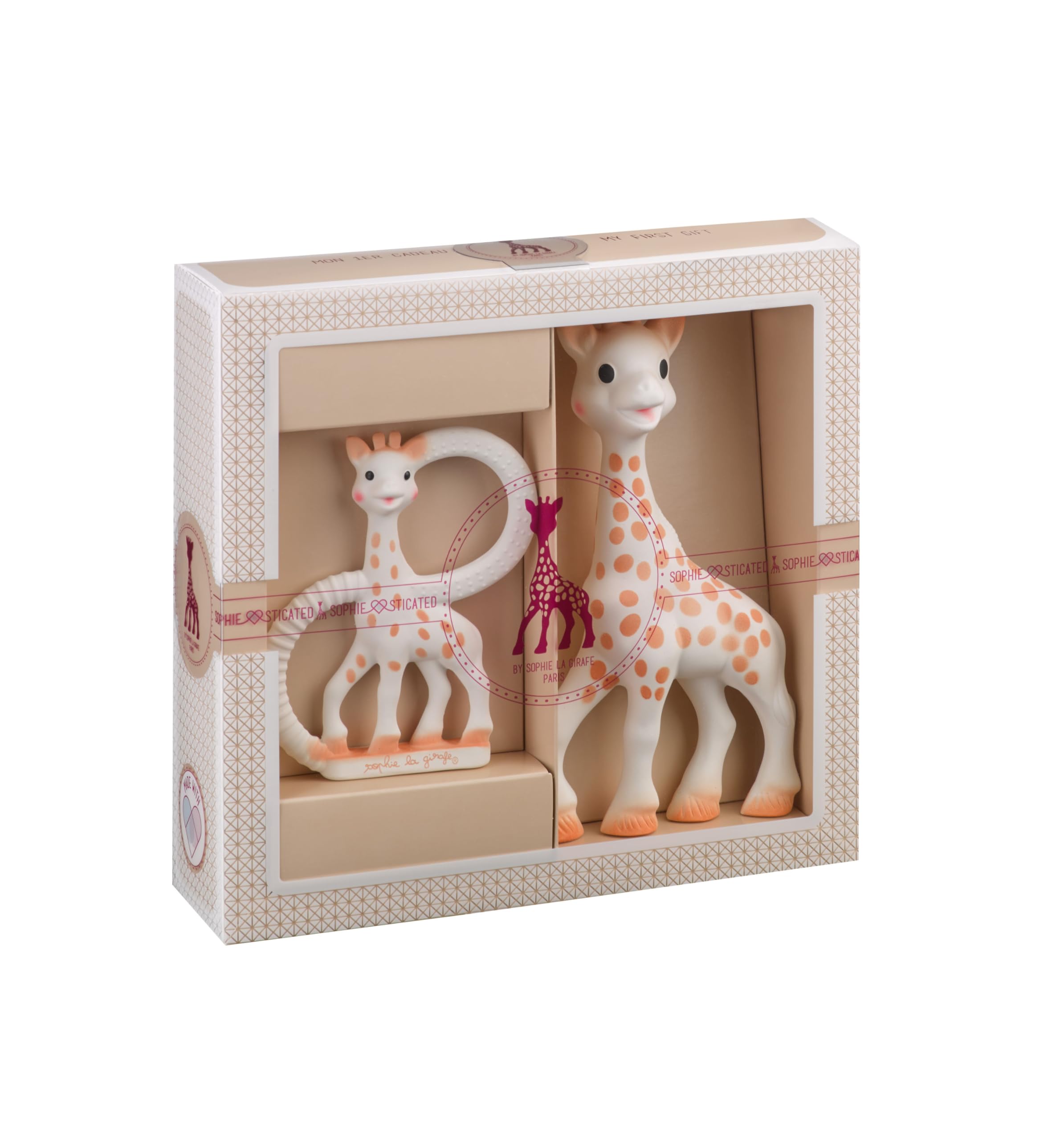 Le coffret naissance Sophie la girafe avec anneau de dentition — idée cadeau