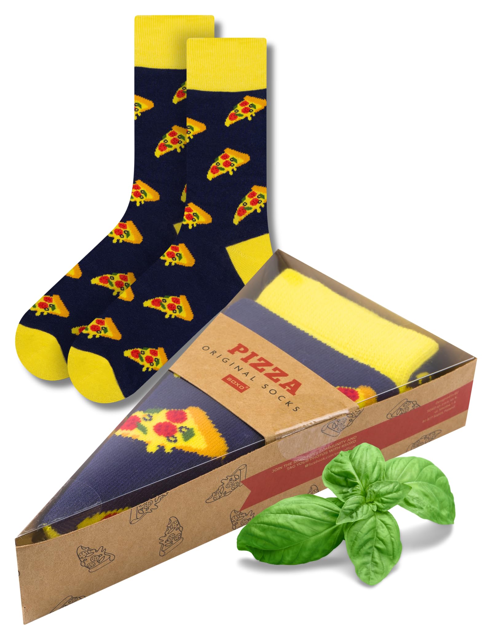 soxo, coffret de chaussettes Pizza et Kebab 35-45