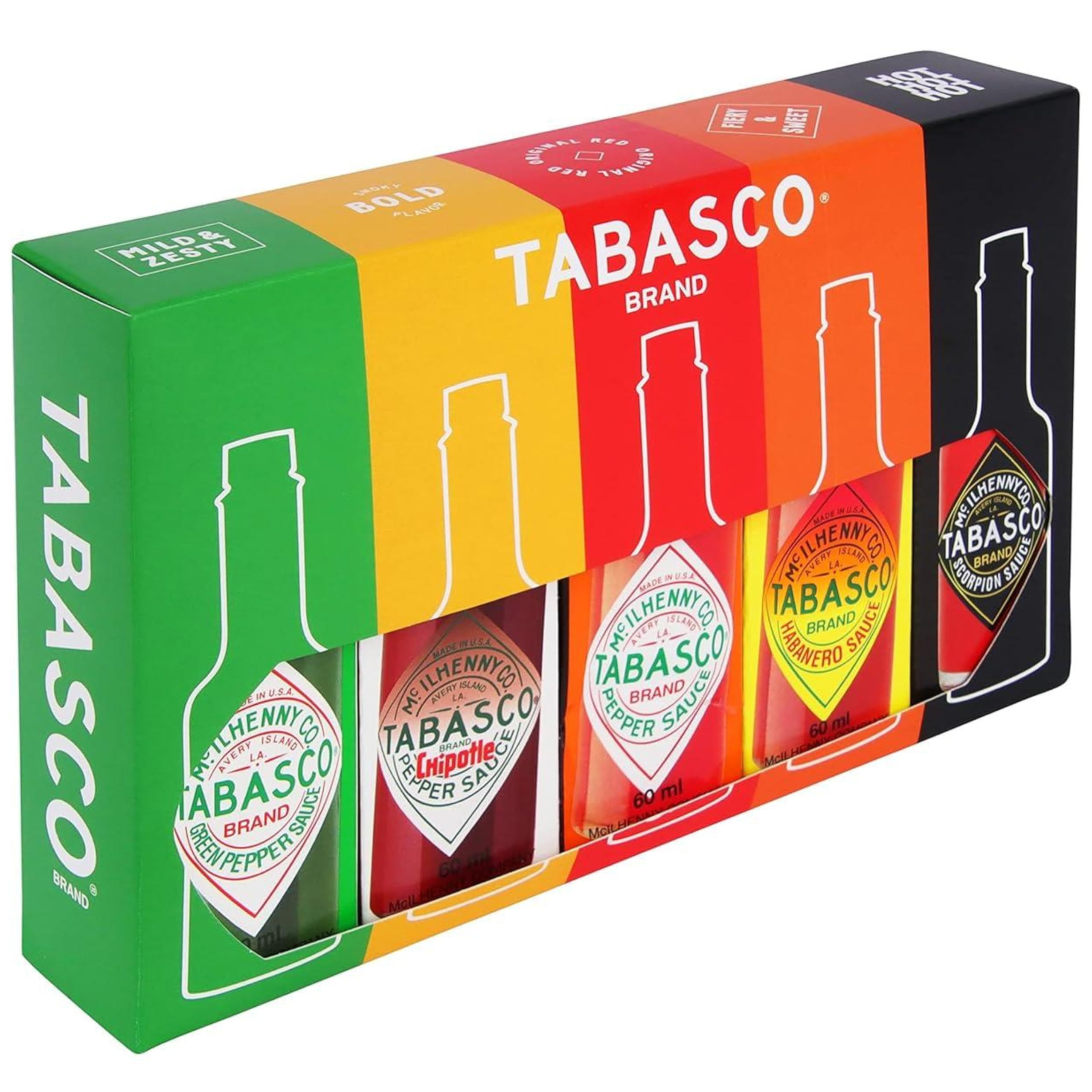 Le coffret Tabasco Hot Ones de 5 sauces piquantes — cadeau drôle et insolite