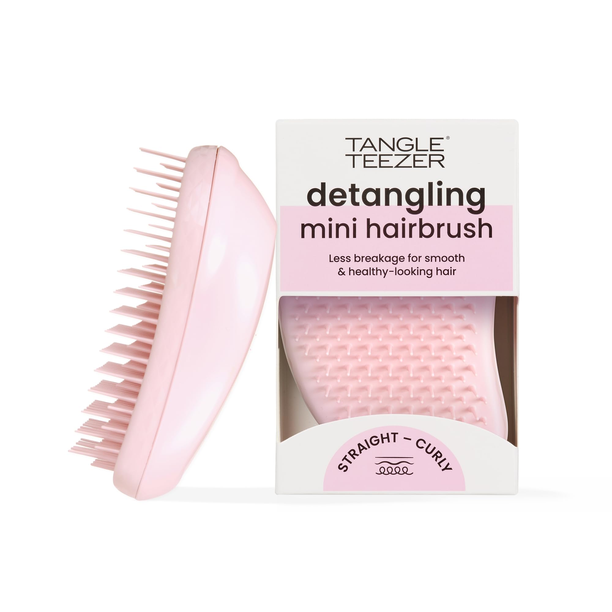 Tangle Teezer Original Detangler Mini Hair Brush, Millennial Pink — funny and quirky gift