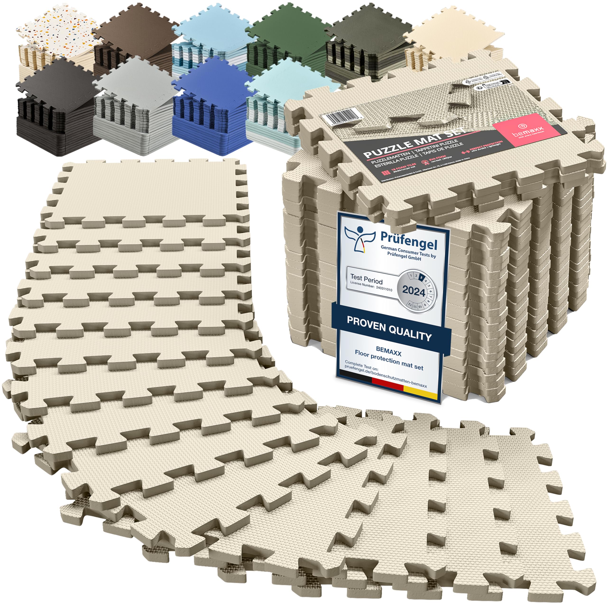 bemaxx EVA Interlocking Gym Floor Tiles Set — funny gift