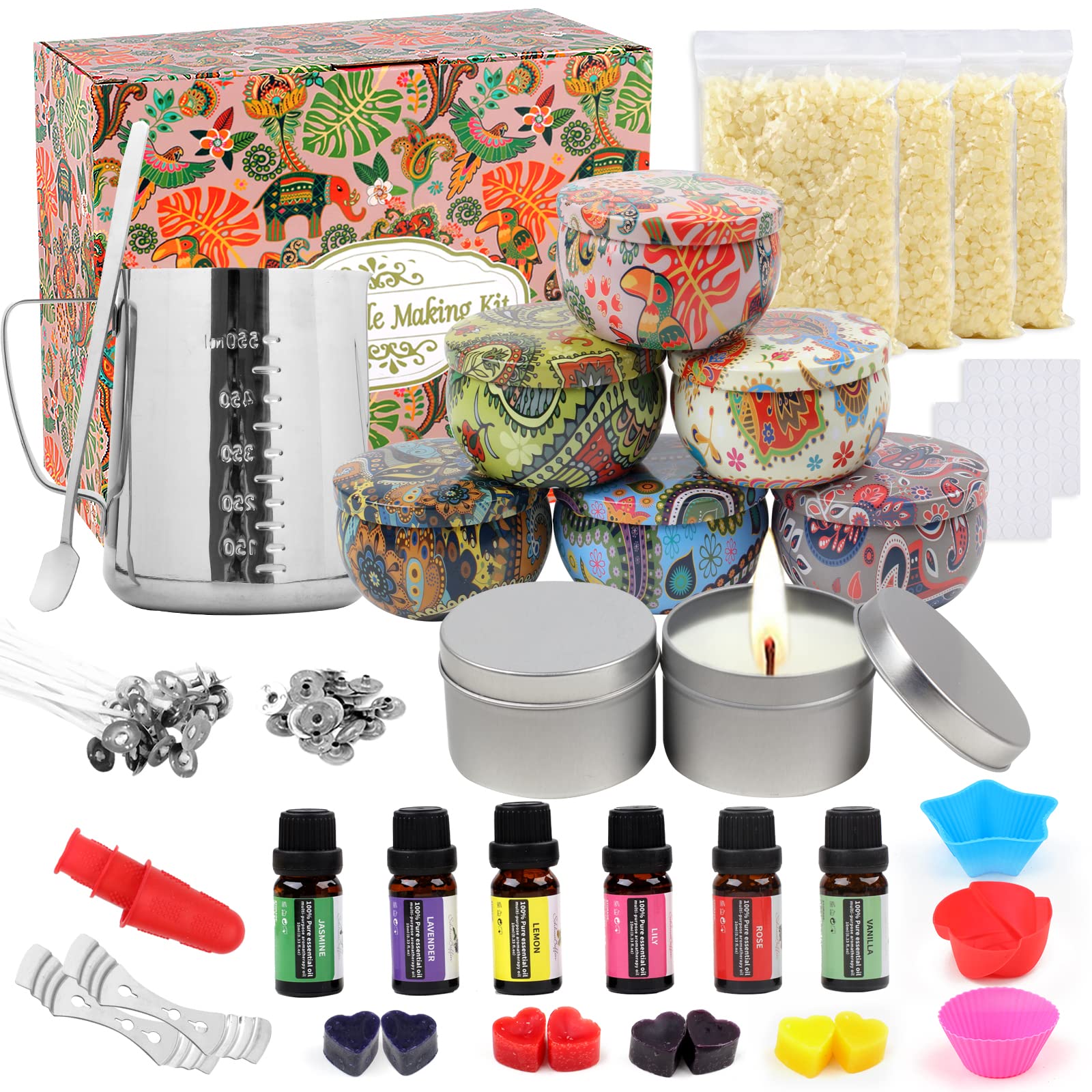 TEPENAR kit de fabrication de bougies parfumées à la cire d'abeille