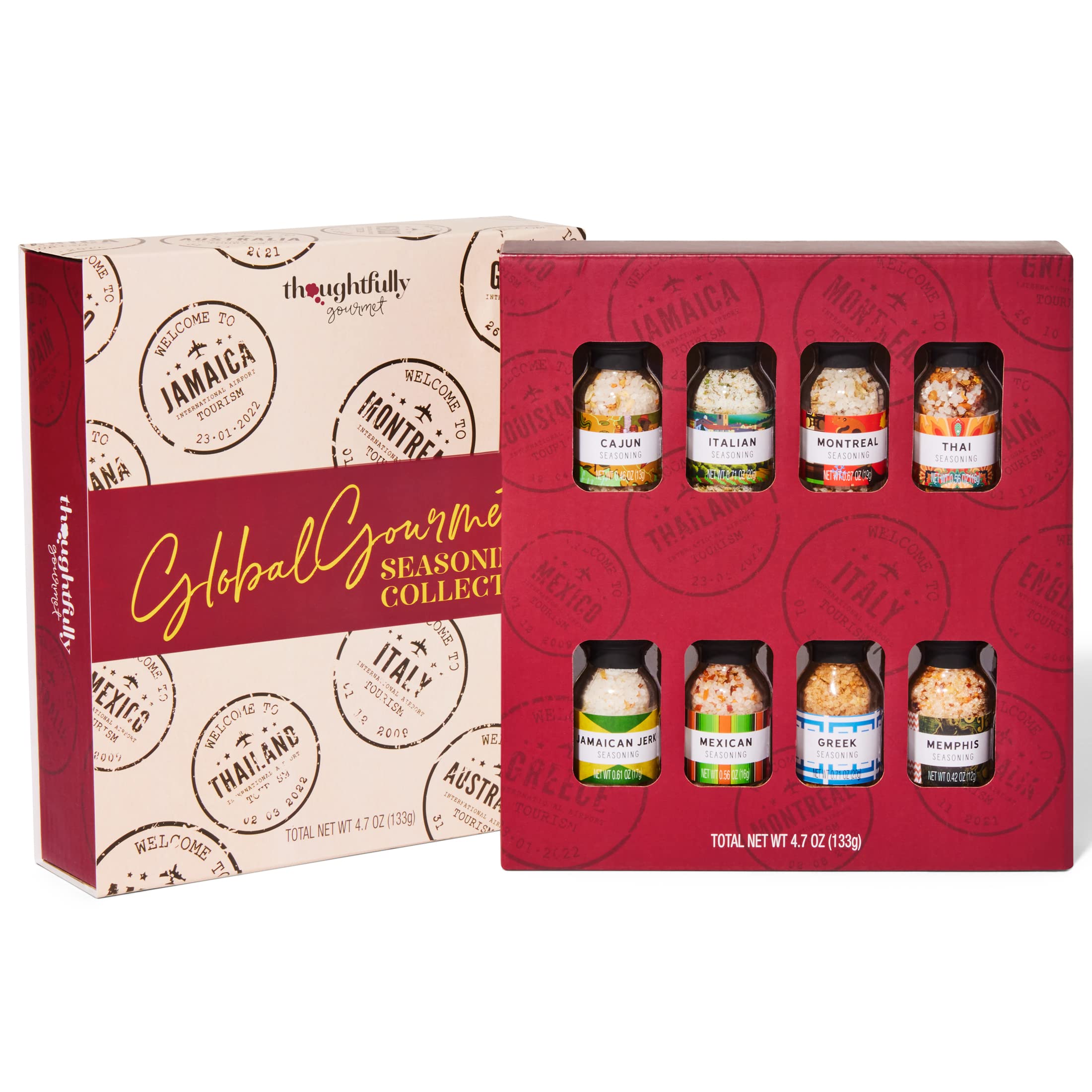 Le coffret Thoughtfully de 8 épices gourmet du monde — idée cadeau original