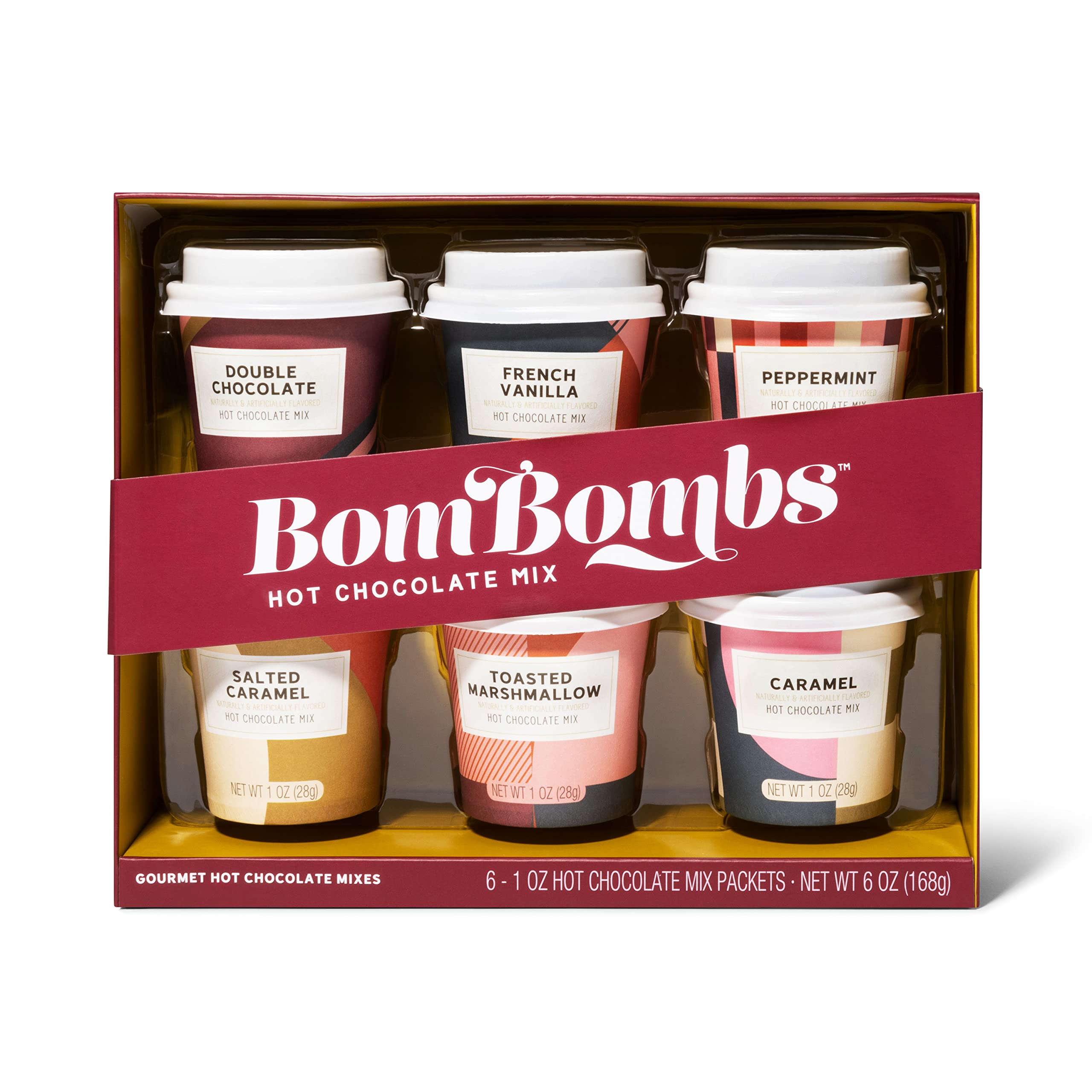 Thoughtfully Gourmet mini coffret chocolat chaud, 6 saveurs