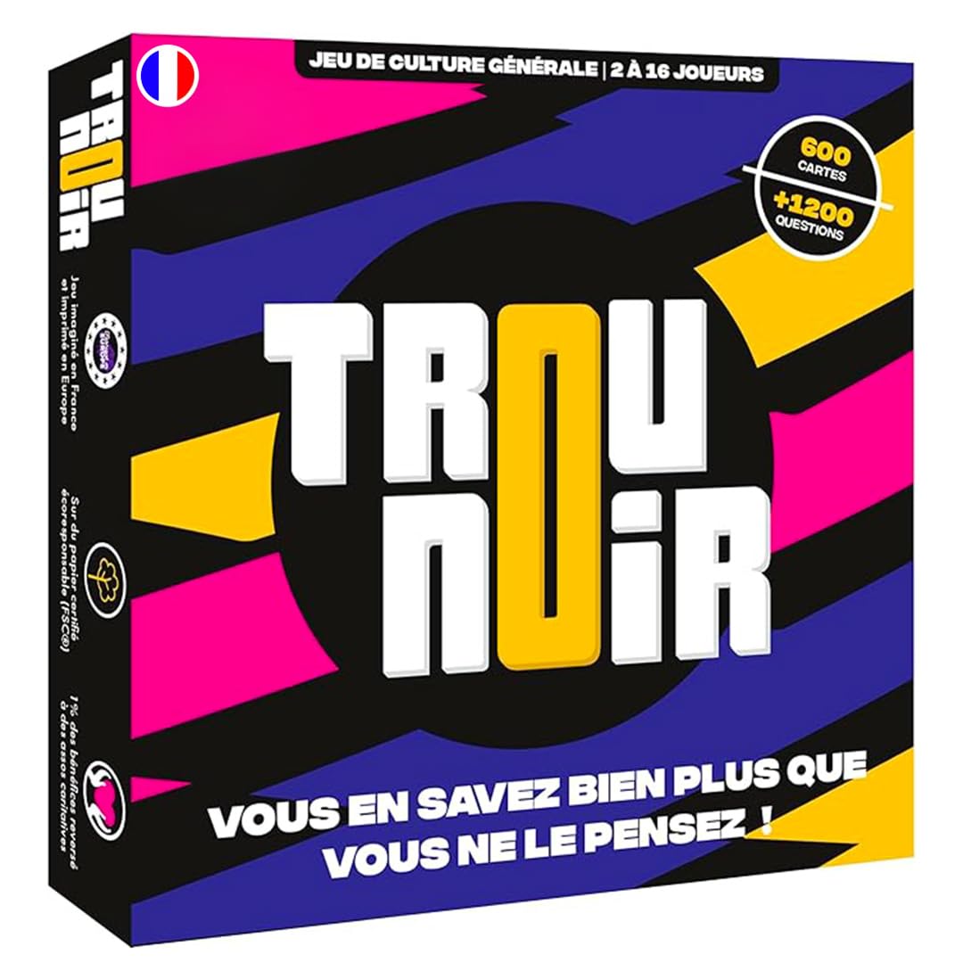 Trou Noir, le jeu de société de culture générale (ATM Gaming) — cadeau drôle et insolite