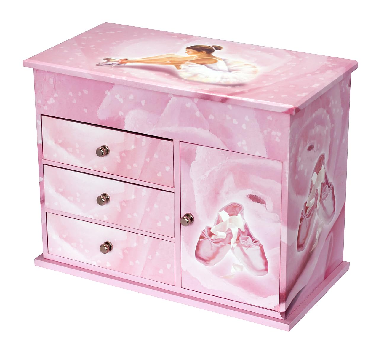 Trousselier Ballerine, grande boîte à bijoux musicale rose — idée cadeau