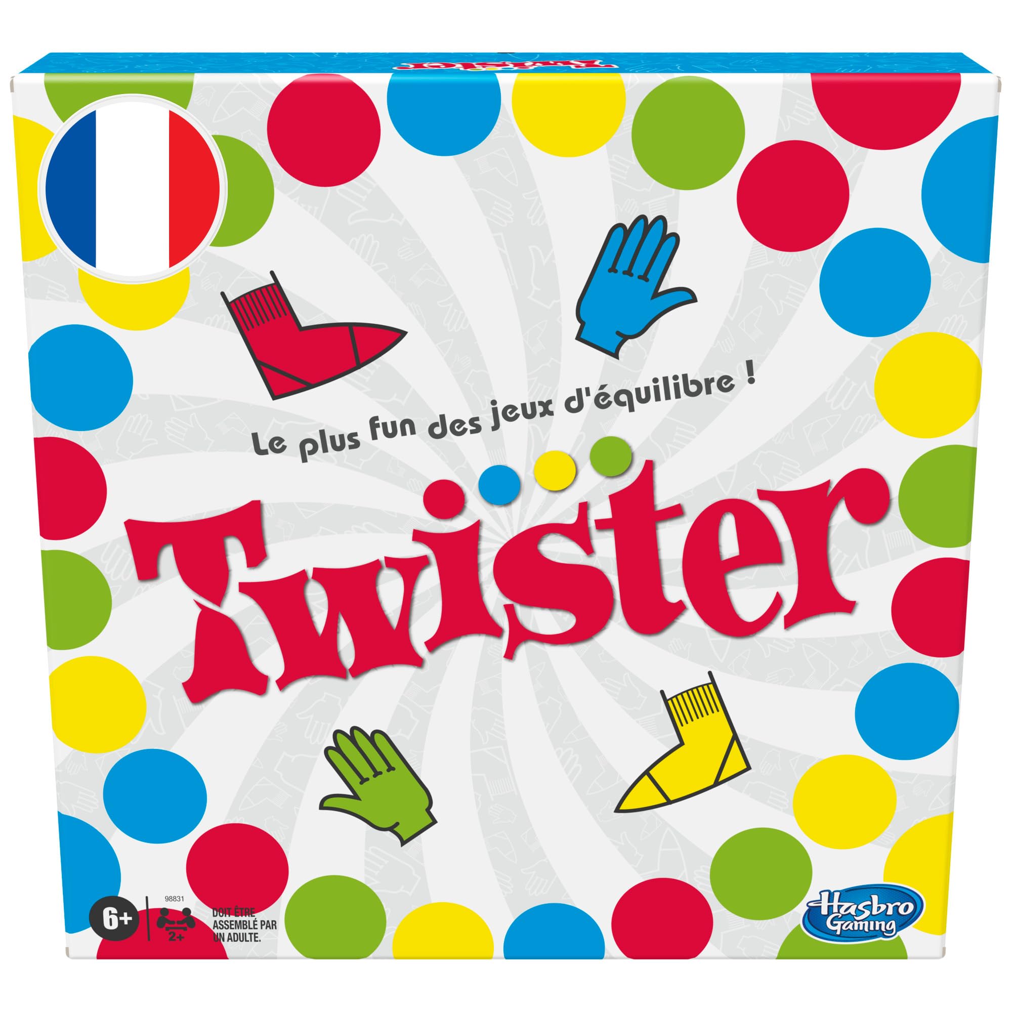 Twister, jeu de groupe Hasbro Gaming — cadeau drôle