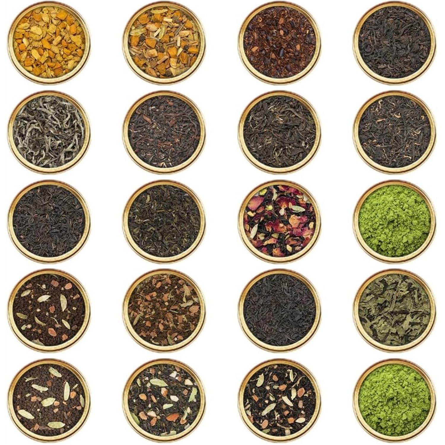 VAHDAM, coffret cadeau de 20 thés en vrac assortis — cadeau drôle et insolite