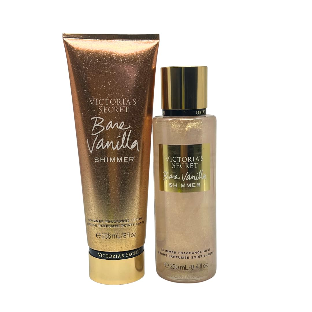 Le coffret brume et lotion Bare Vanilla Shimmer de Victoria's Secret — idée cadeau original
