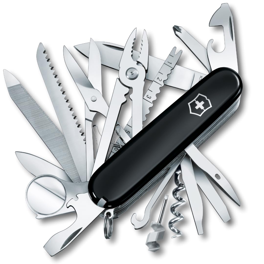 Victorinox Swiss Champ, 33-function Swiss Army knife in black — gift idea
