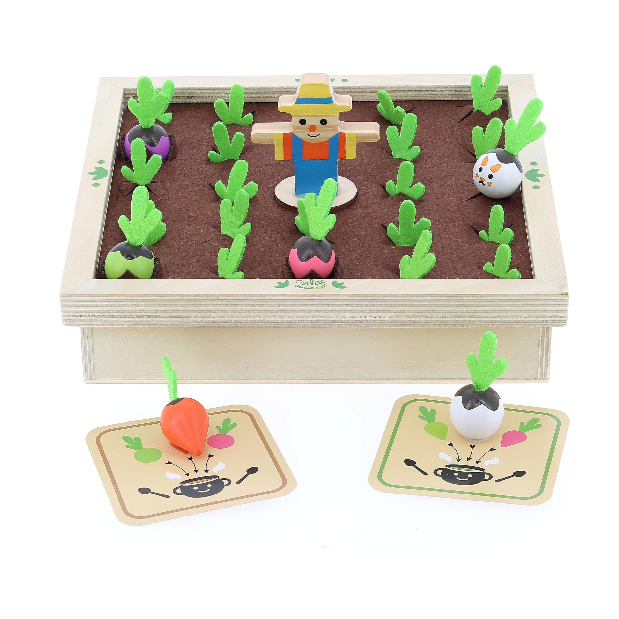 Vilac Mémotager Jour de récolte, jeu de mémoire en bois