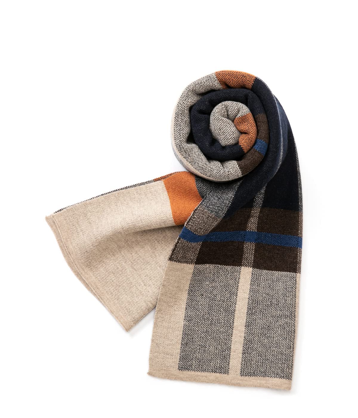 Écharpe tartan en laine mérinos Villand — idée cadeau