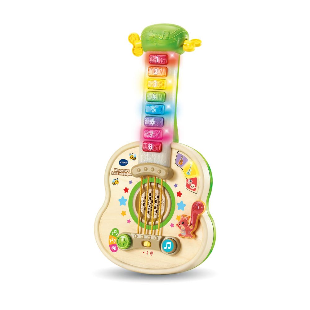 VTech Ma Guitare Lumi Magique, guitare lumineuse dès 18 mois — idée cadeau