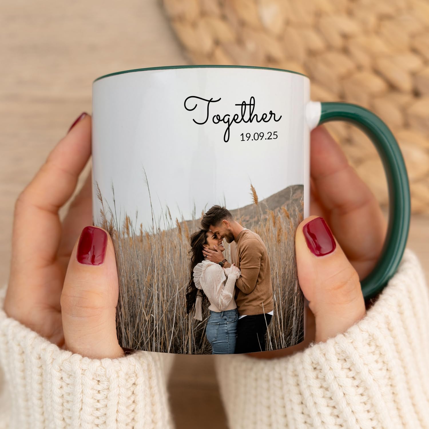 Wanapix mug personnalisé photo et texte, céramique 325 ml — idée cadeau original