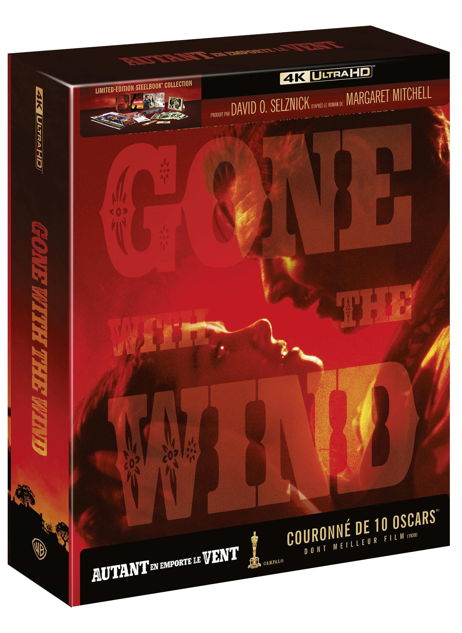 Autant en emporte le vent, coffret collector 4K Steelbook (Warner Bros) — idée cadeau