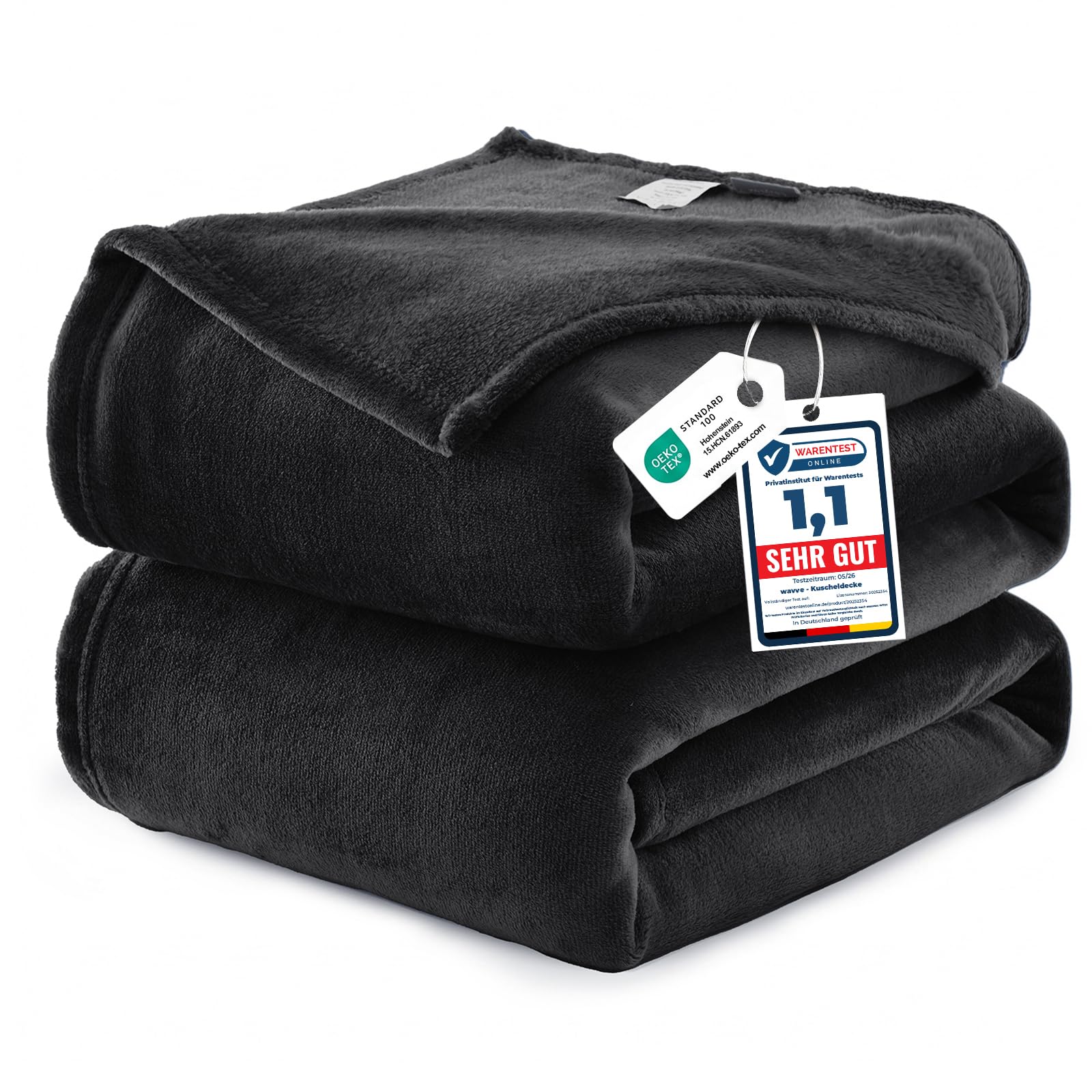 Le grand plaid WAVVE en polaire flanelle microfibre, 230x270 — cadeau drôle