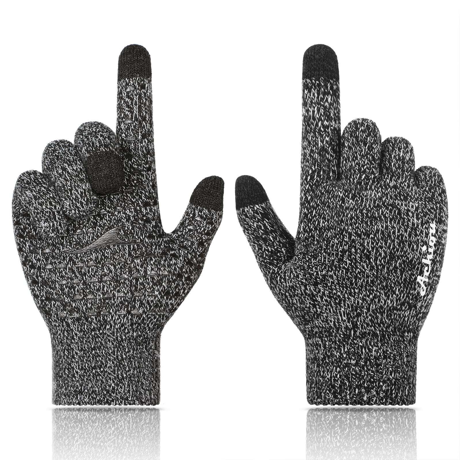 Achiou Touchscreen Knit Gloves, Unisex — gift idea