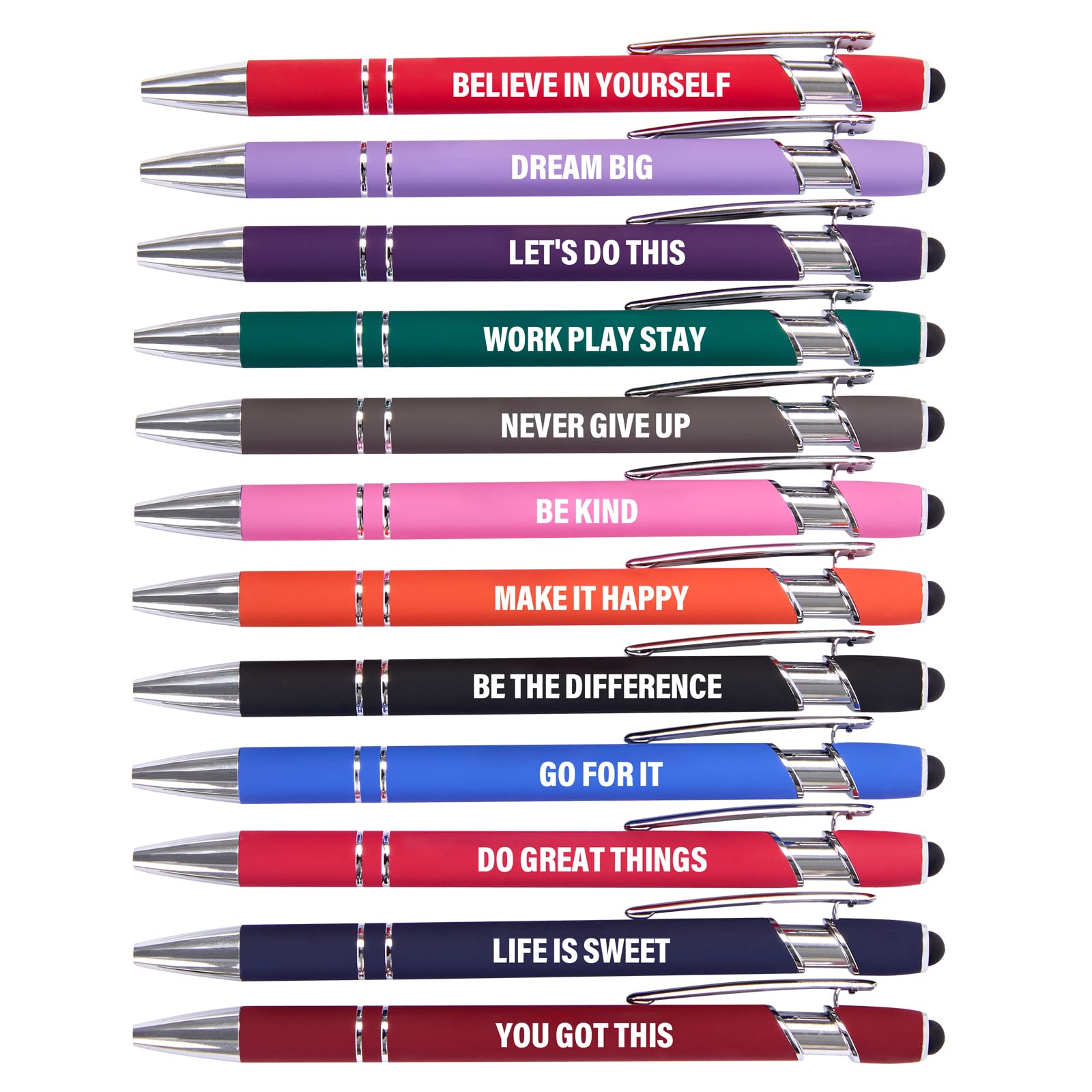 Actsun Funny Motivational Pen Set (12 Pack) — original gift idea