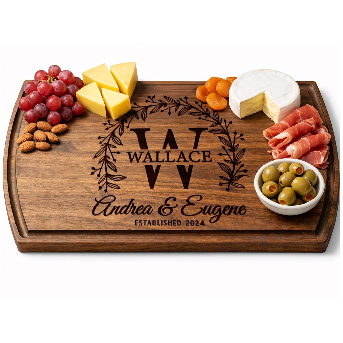Barika Personalized Cutting Board for Couples — gift idea