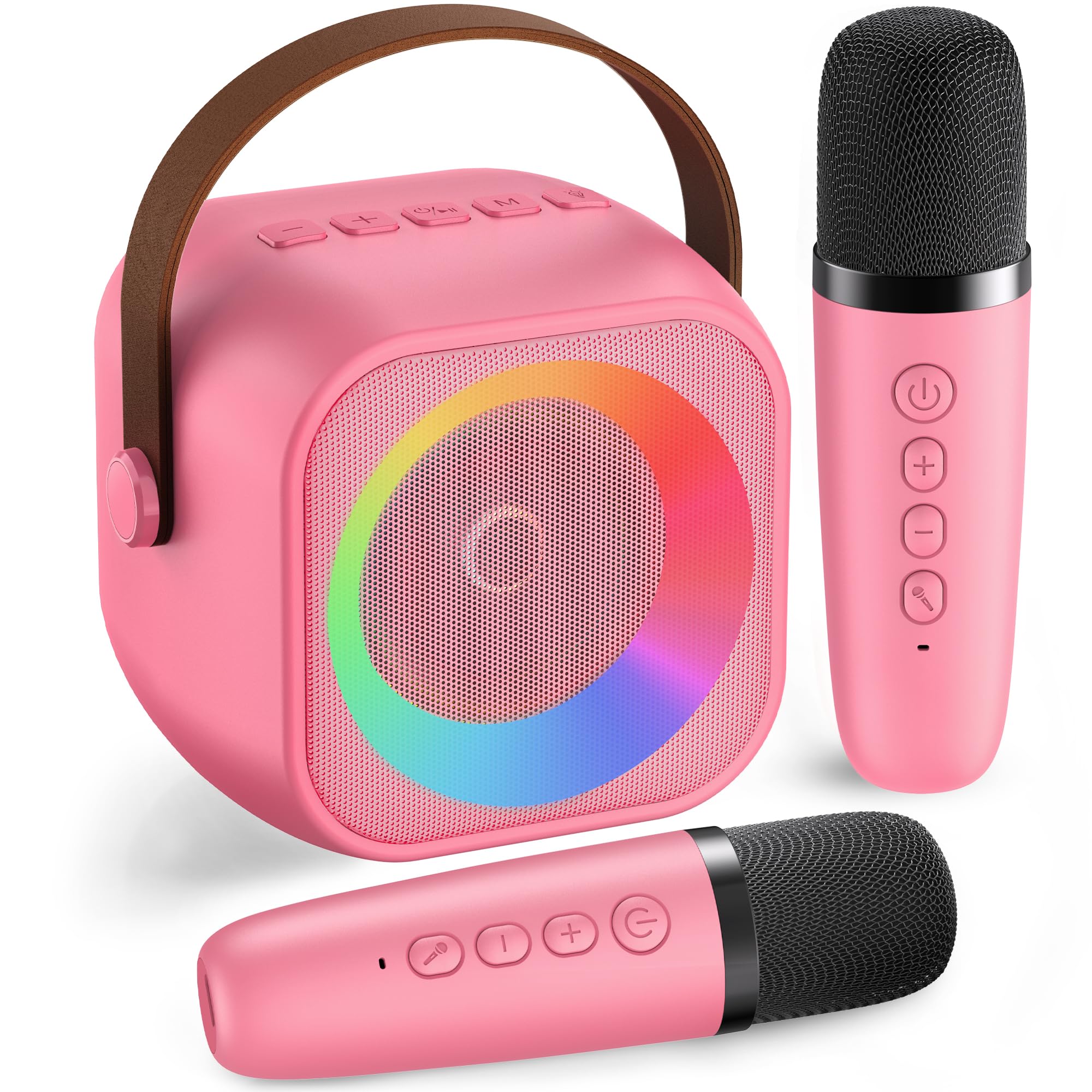 BEILIHART Mini Karaoke Machine with 2 Wireless Mics — gift idea