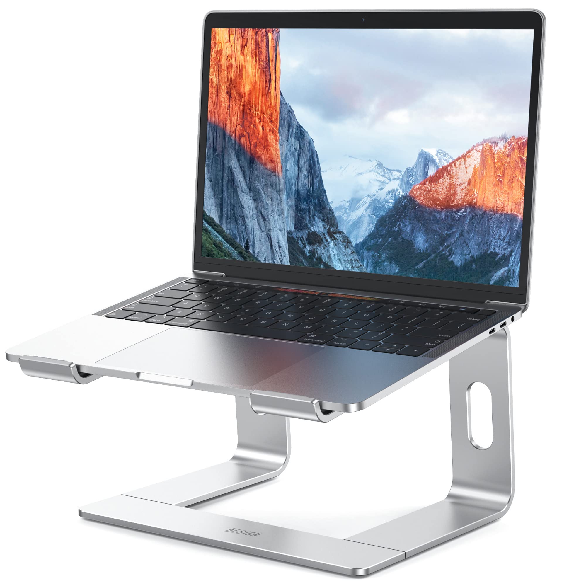 BESIGN LS03 Aluminum Laptop Stand, Ergonomic Detachable Riser for 10-15.6" Laptops, Silver — funny and quirky gift