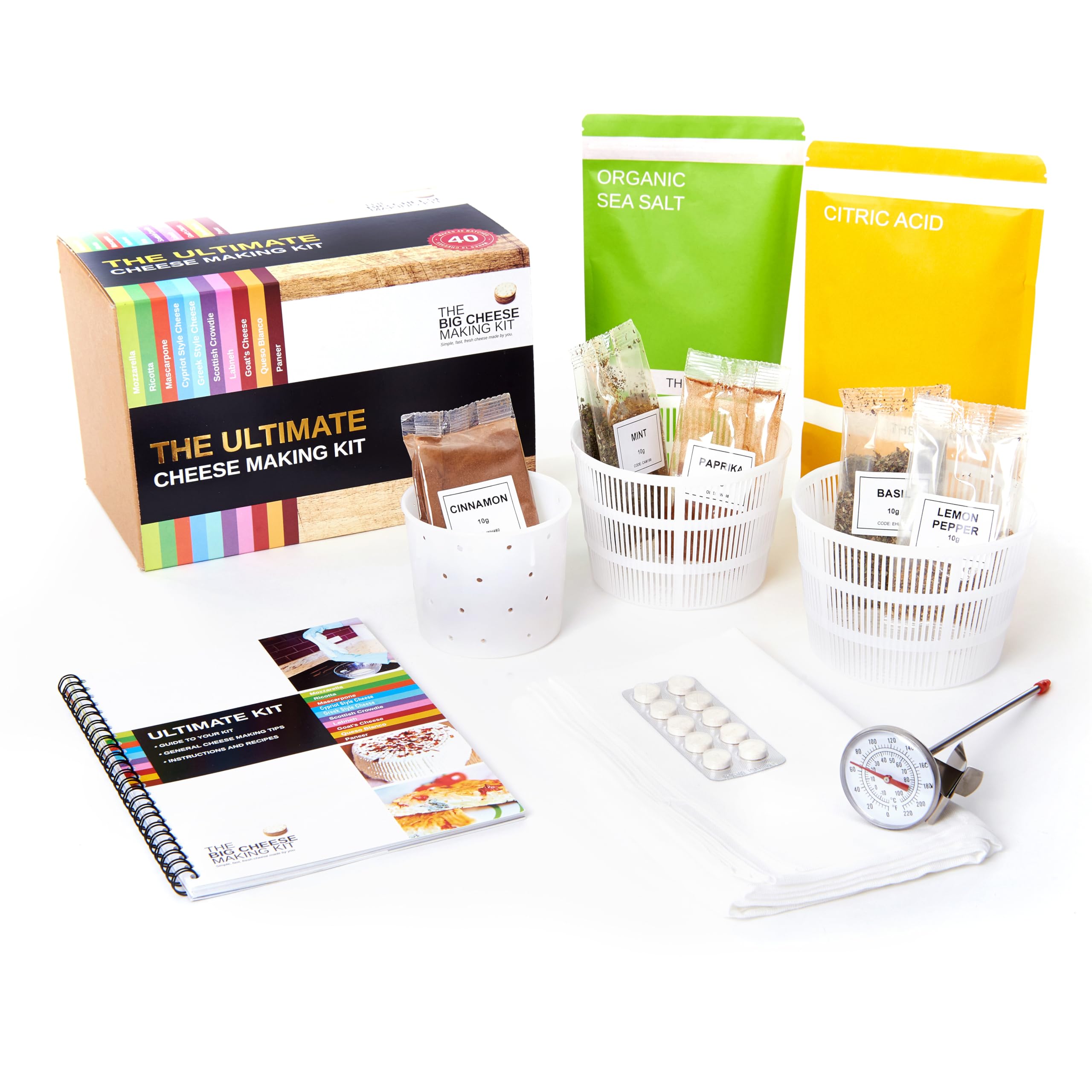 The Big Cheese Ultimate Cheese Making Kit, 10 Cheeses — gift idea