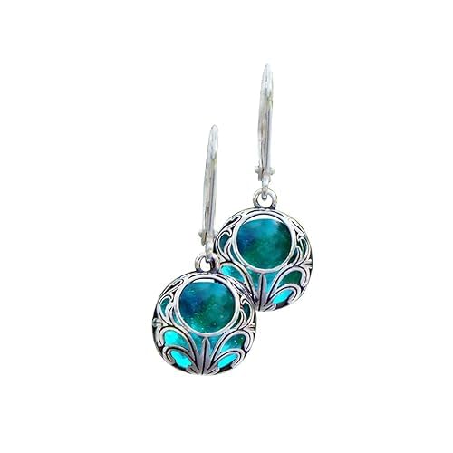 Bottled Up Designs Aqua Mason Jar Glass Earrings — gift idea
