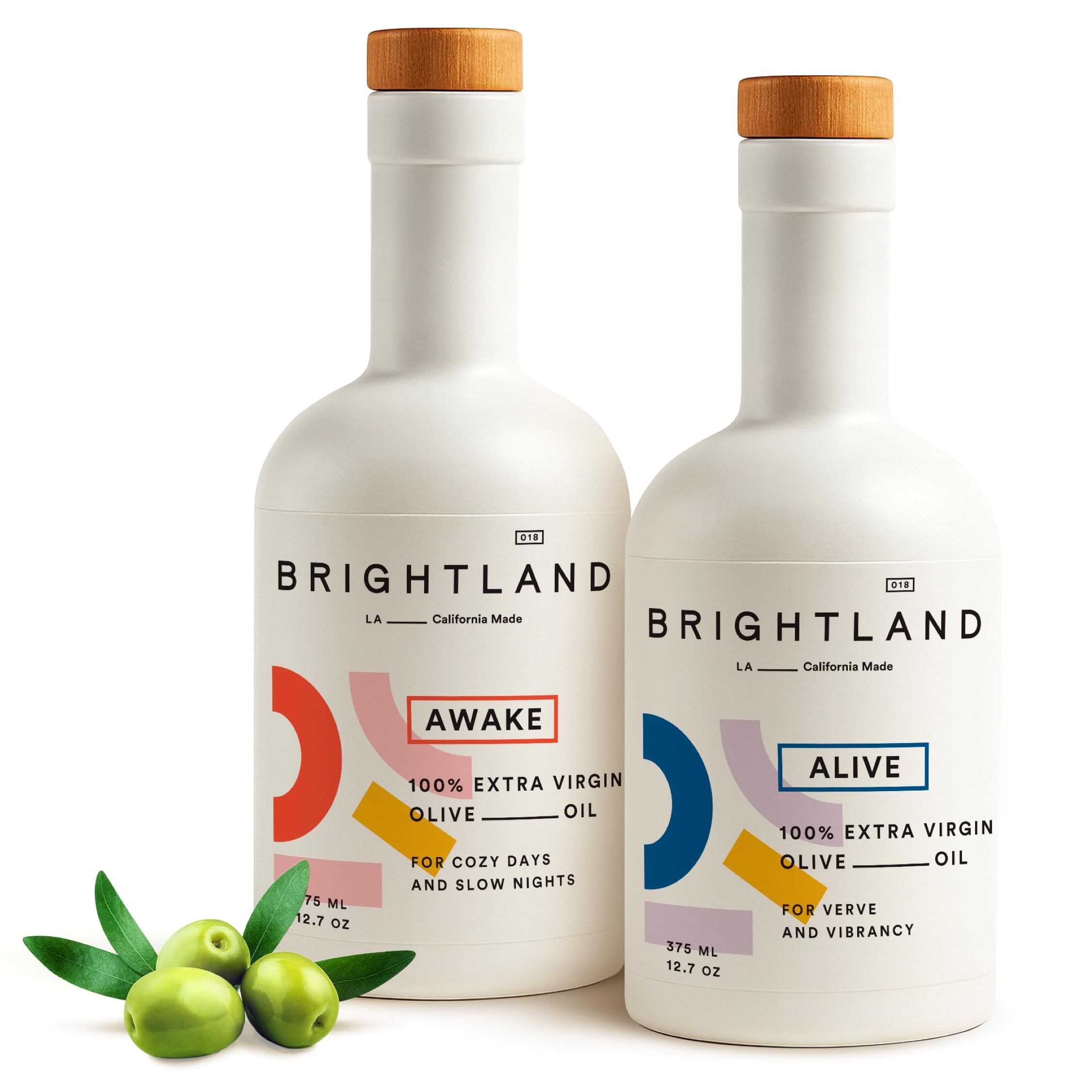 Brightland The Duo Olive Oil Gift Set, Awake & Alive