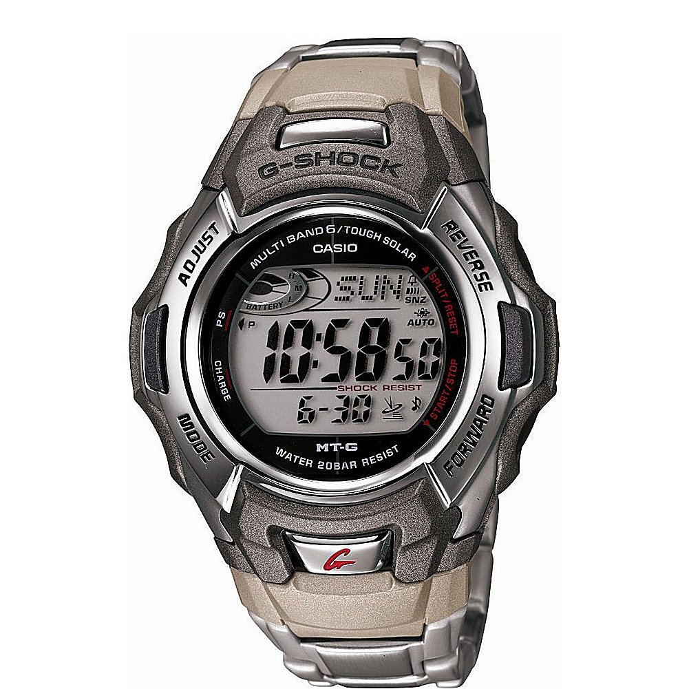 Casio G-Shock MTG-M900DA-8 Tough Solar Atomic Stainless Steel Watch for Men — gift idea