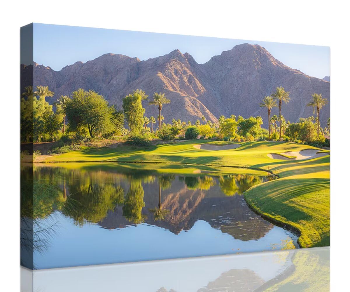 chenchenArt Indian Wells Golf Course Canvas, 18 x 24 in — gift idea