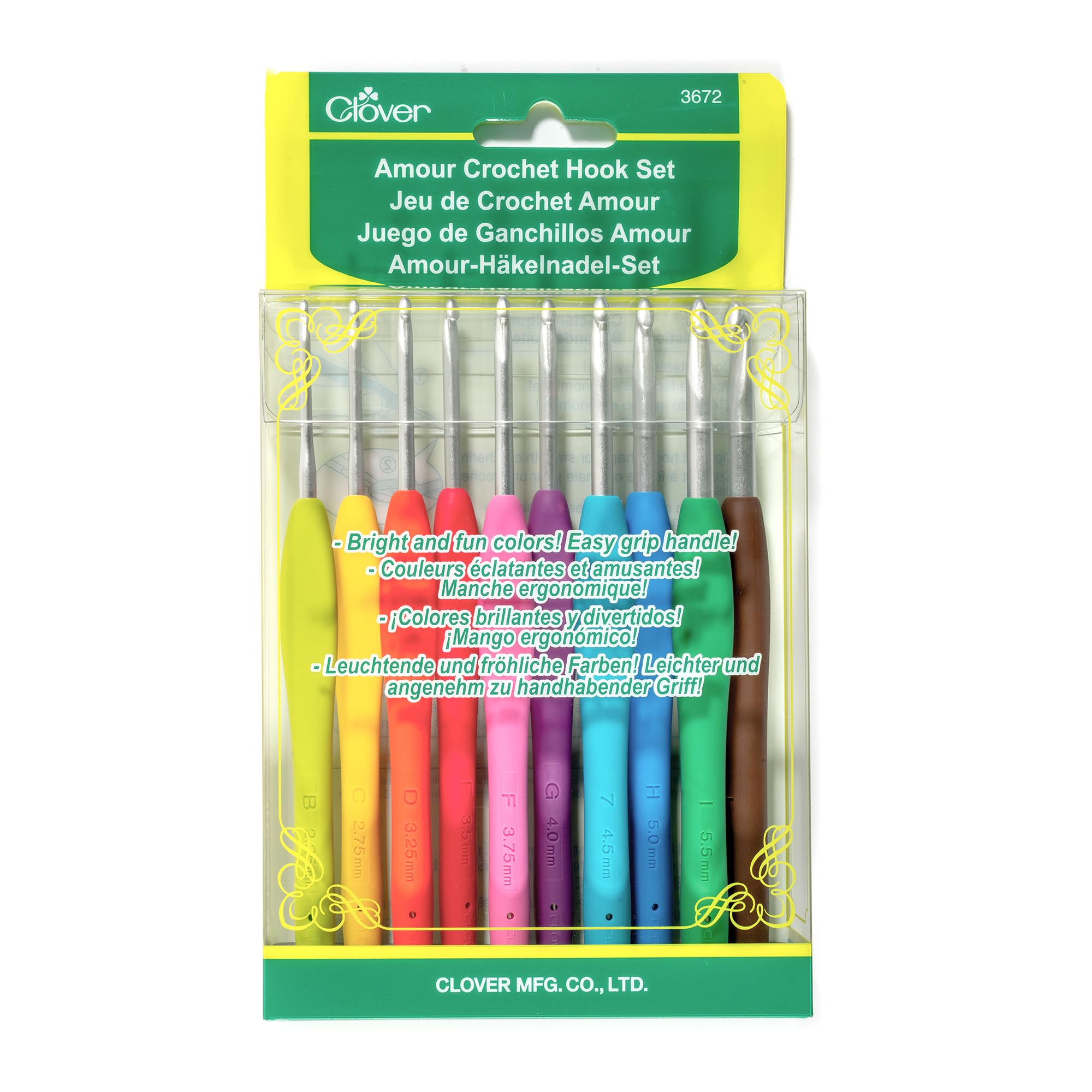 Clover Amour Crochet Hook Set, 10 Sizes — gift idea