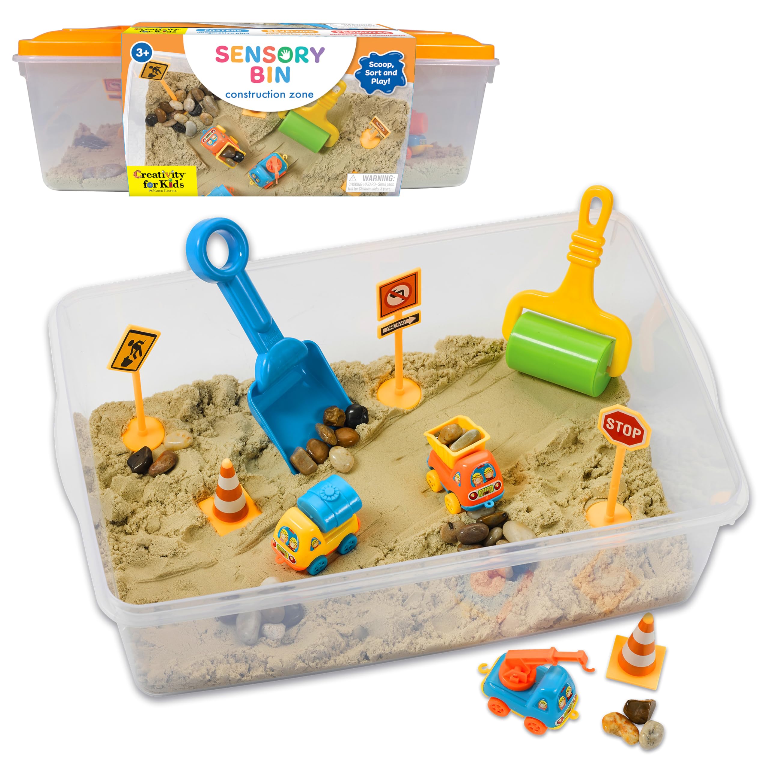 Creativity for Kids Sensory Bin: Construction Zone Playset — original gift idea